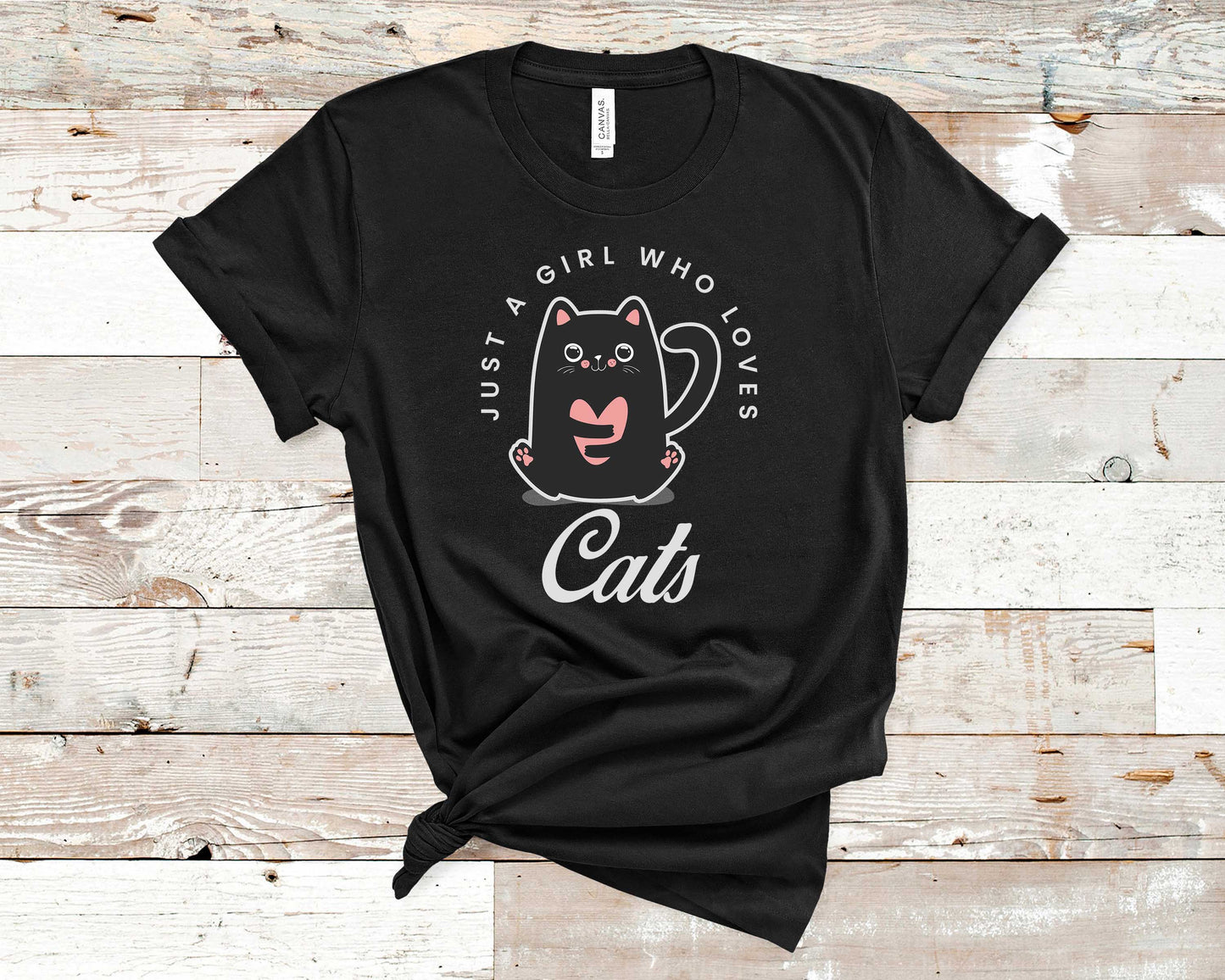 Just A Girl Who Loves Cats - Pet Lovers Shirt