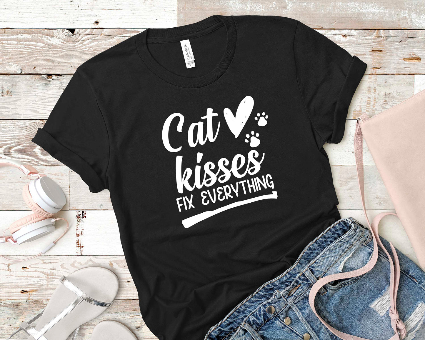 Cat Kisses Fix Everything - Pet Lovers Shirt