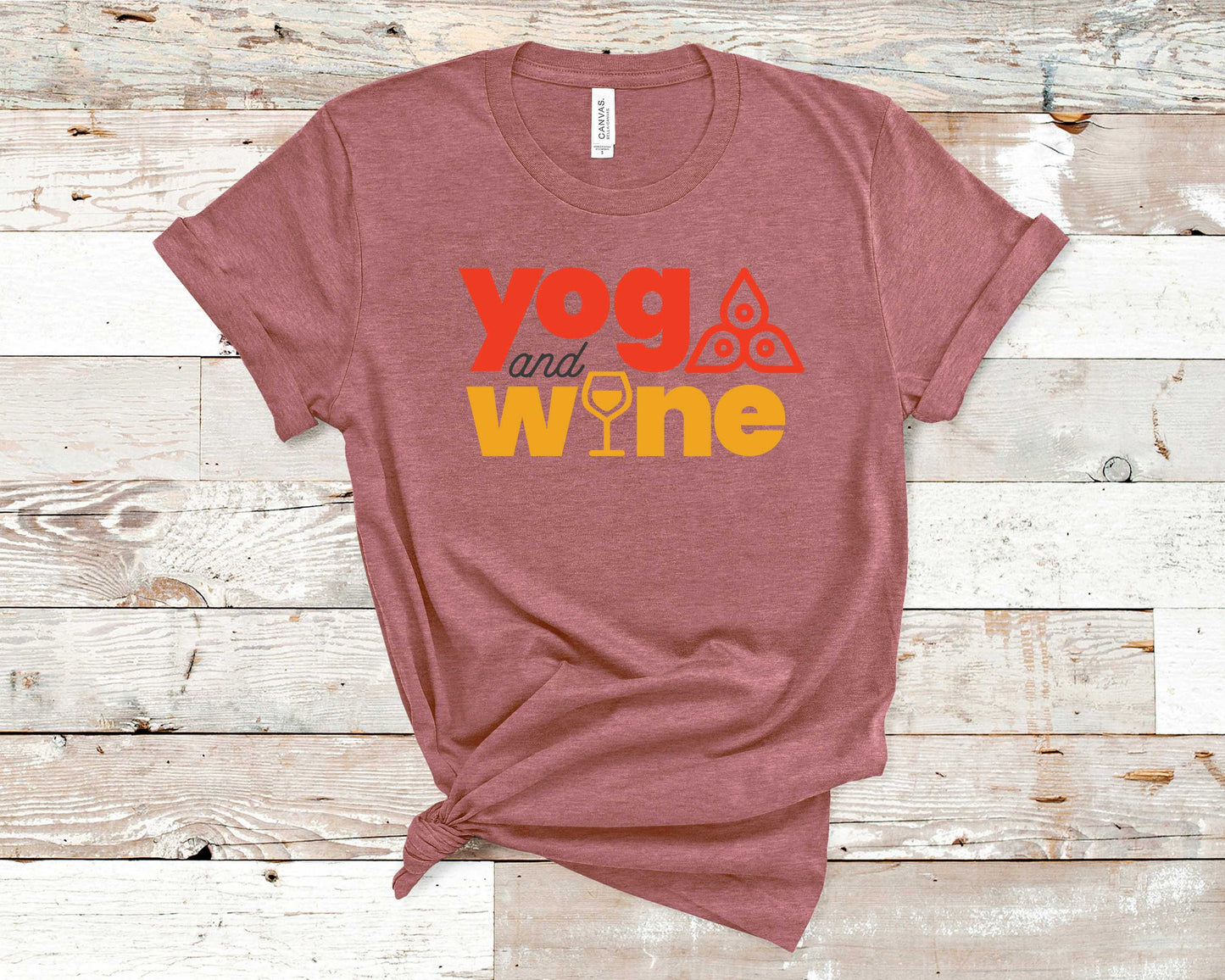 Yoga and Wine - Fitness Shirt