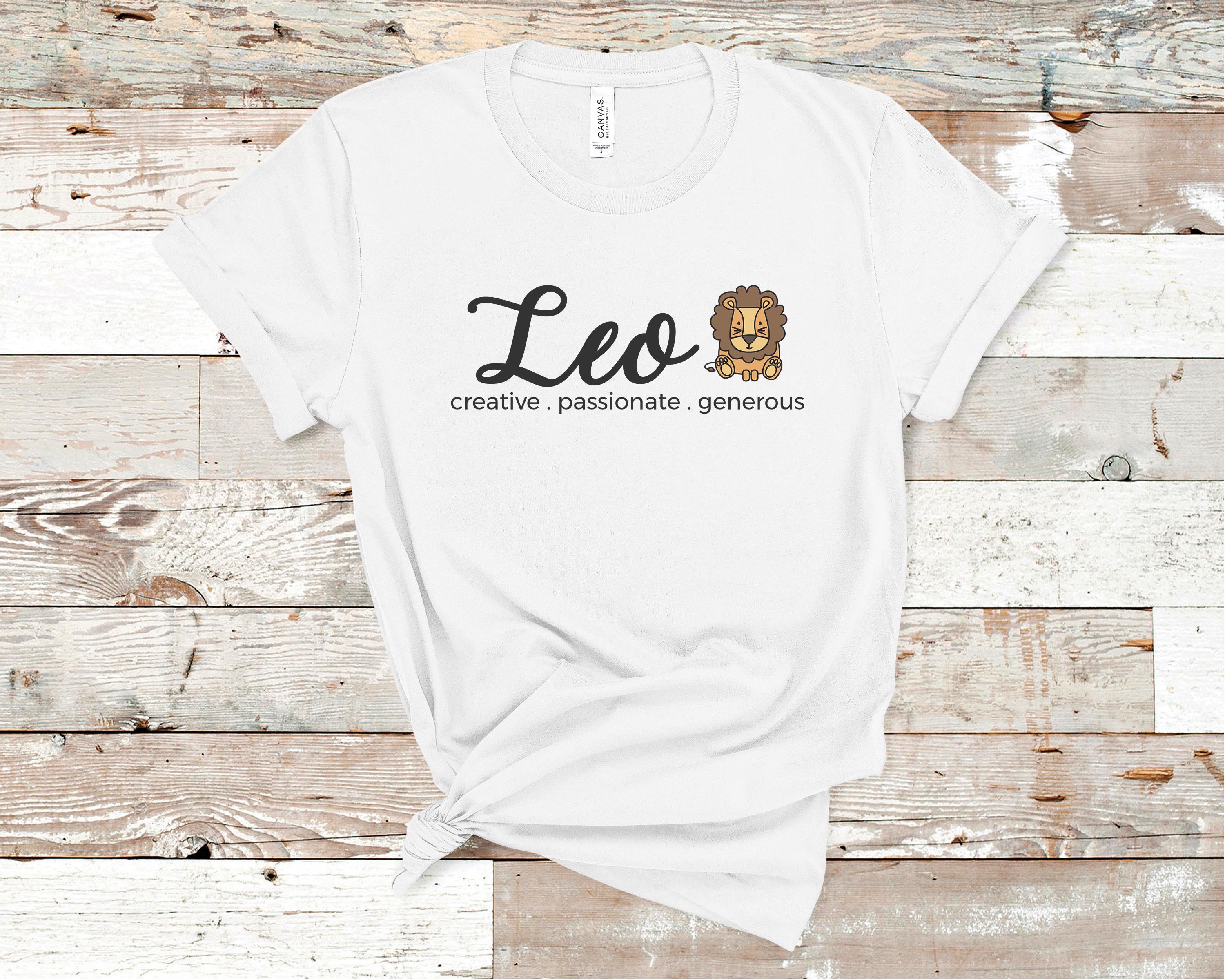 Leo Birthday T shirt Design Bday Shirt Happy Birthday Tee