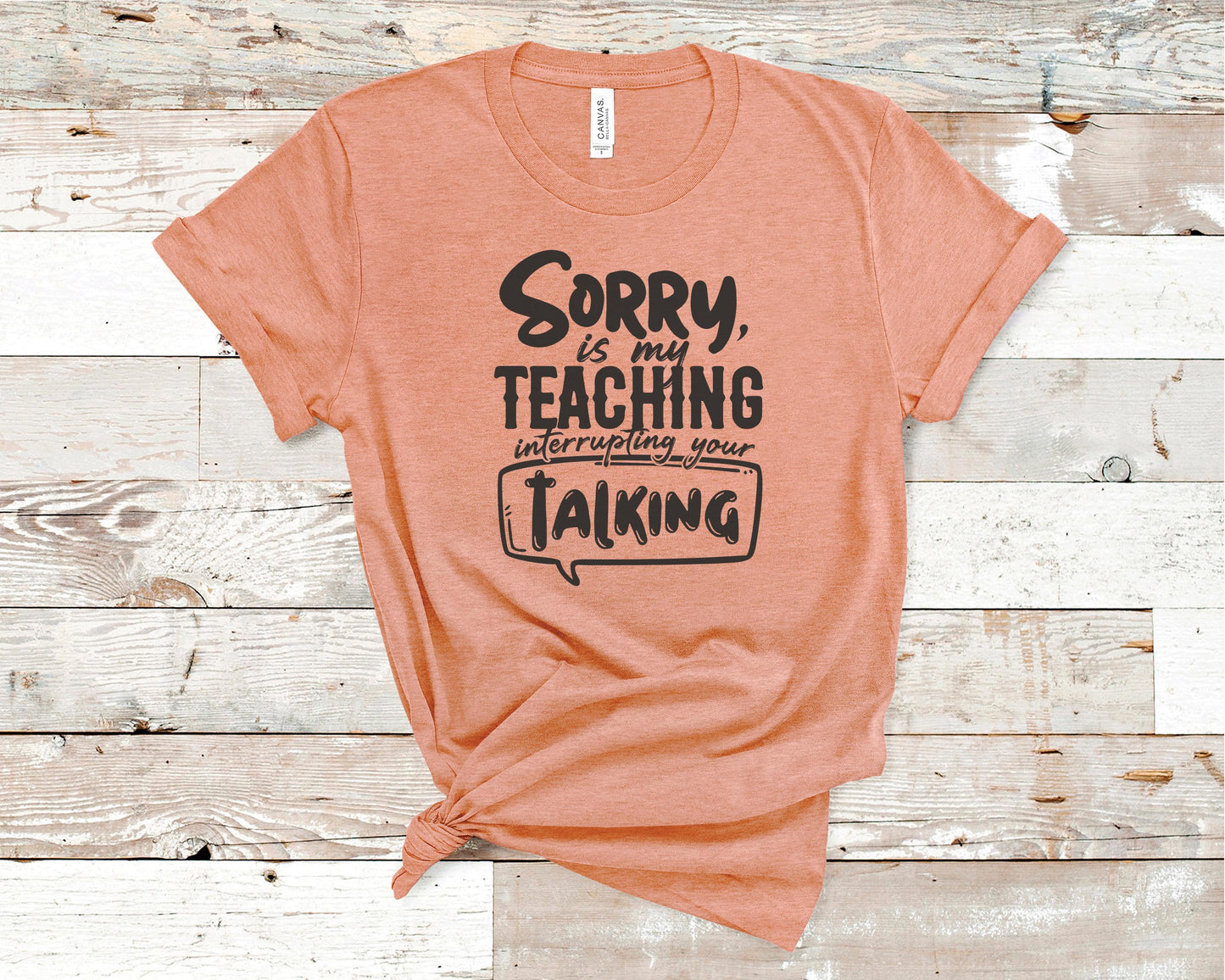 Sorry is my Teaching Interrupting your Talking - Teacher
